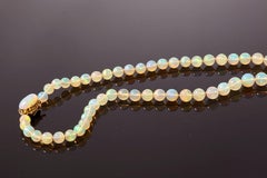 18 Karat Opal Beaded Necklace