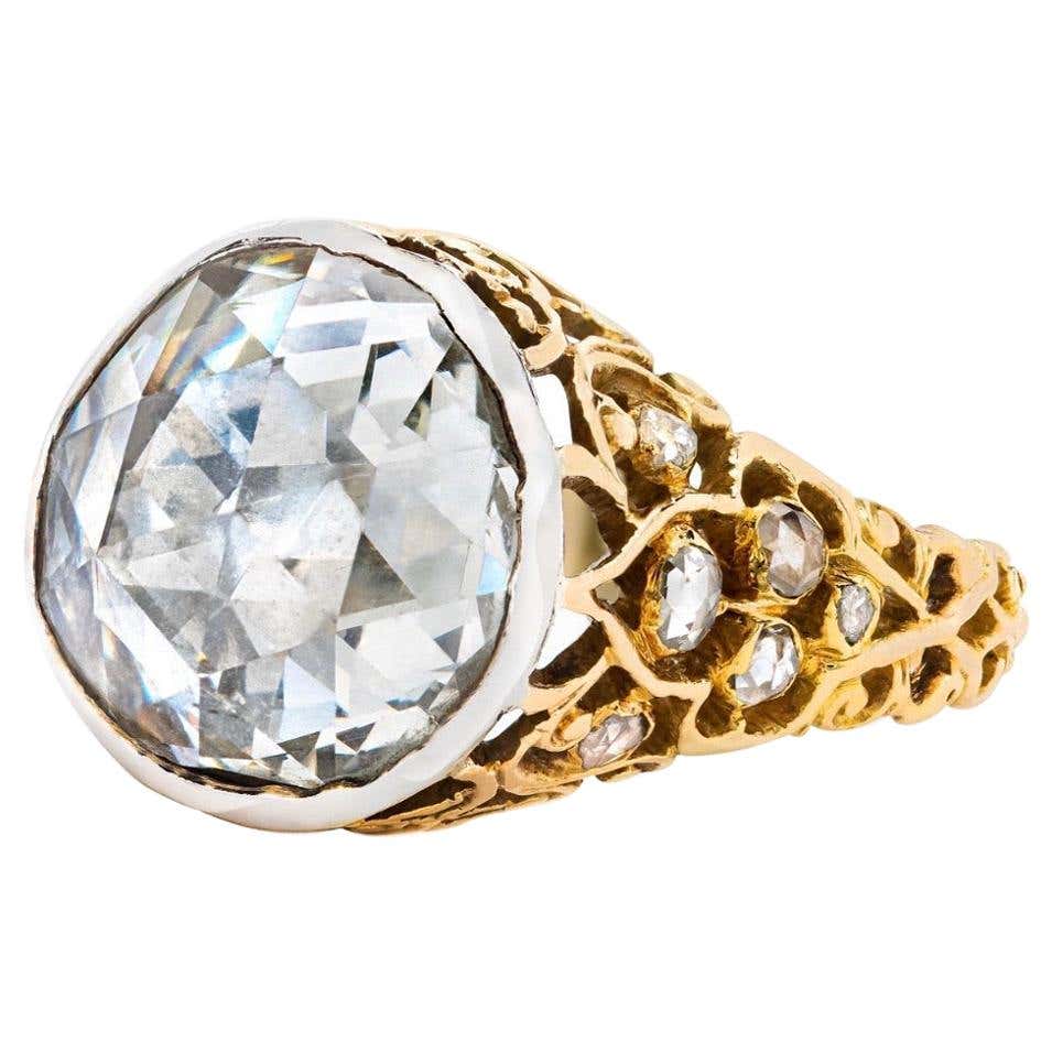 Turkish Rose Cut Diamond Gold Ring For Sale at 1stDibs | turkish gold rings