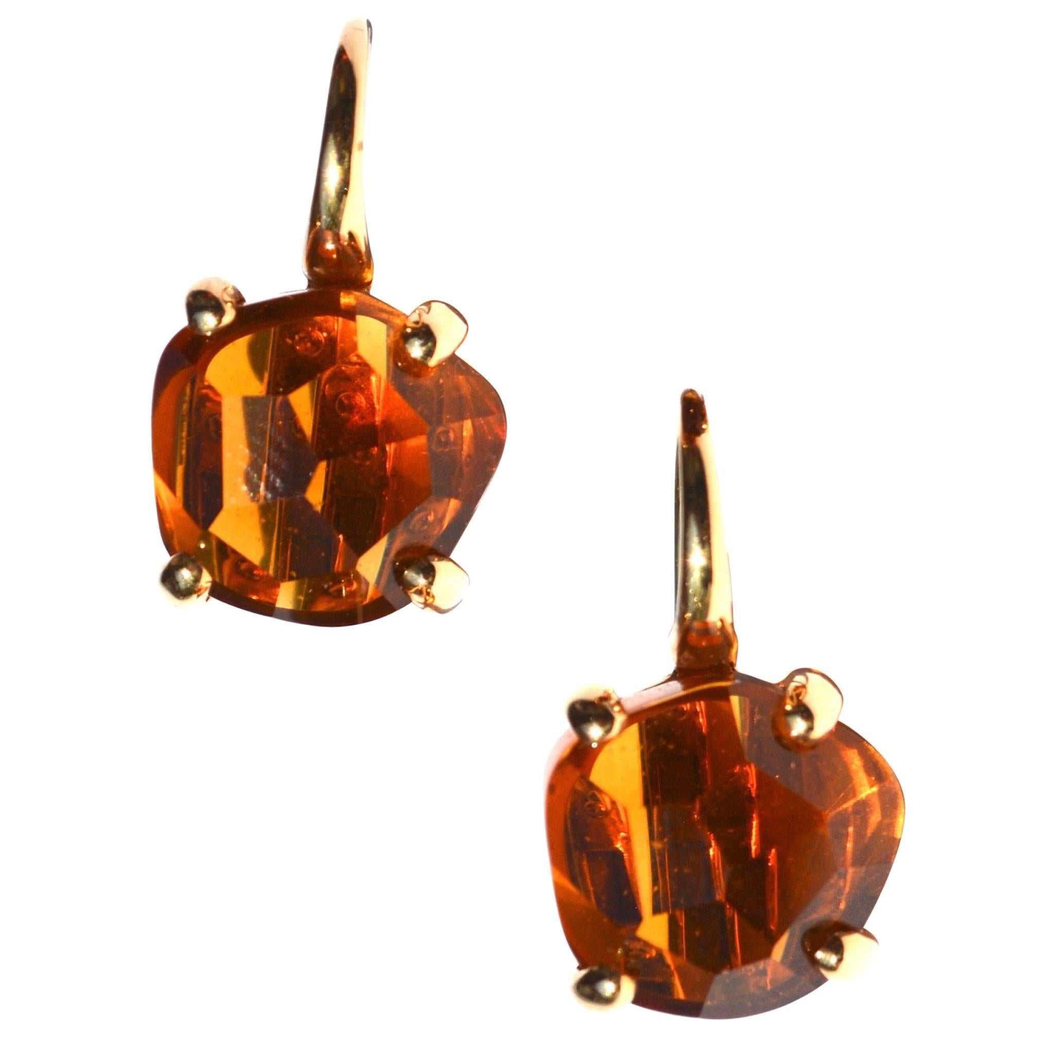 18 Karat Pomellato Citrine Earrings