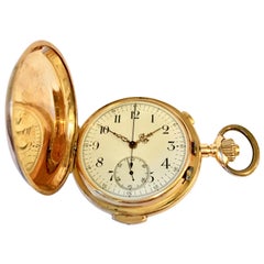 Antique 18 Karat Quarter Repeater Chronograph Pocket Watch