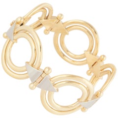 Retro 18K Two-Tone Gold Bracelet