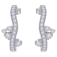 18 Karat Reverie White Gold Earring with Vs-Gh Diamonds