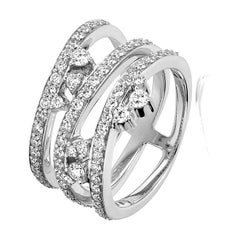 18 Karat Reverie White Gold Ring with Vs Gh Diamonds