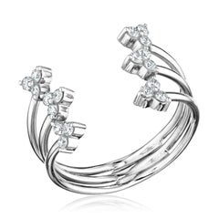 18 Karat Reverie White Gold Ring with Vs Gh Diamonds