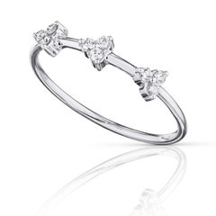 18 Karat Reverie White Gold Ring with Vs-Gh Diamonds