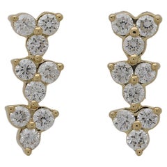 18 Karat Reverie Gelbgold-Ohrring mit Vs Gh-Diamanten