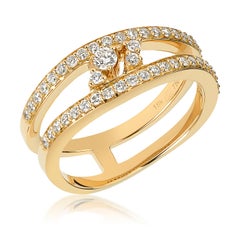 Anello Reverie in oro giallo 18 carati con diamanti Vs Gh