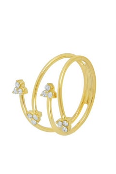 18 Karat Reverie Yellow Gold Ring with Vs Gh Diamonds