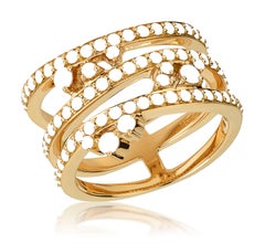 18 Karat Reverie Yellow Gold Ring with Vs Gh Diamonds