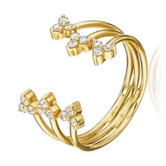 18 Karat Reverie Yellow Gold Ring with Vs Gh Diamonds