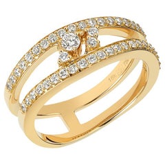 18 Karat Reverie Yellow Gold Ring with Vs Gh Diamonds