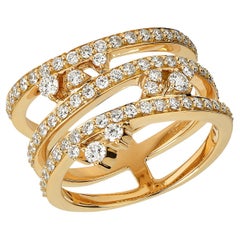 18 Karat Reverie Yellow Gold Ring with Vs Gh Diamonds