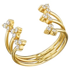 18 Karat Reverie Yellow Gold Ring with Vs Gh Diamonds