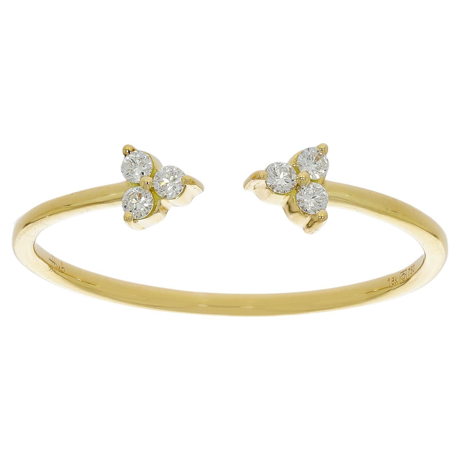18 Karat Reverie Yellow Gold Ring With Vs-Gh Diamonds