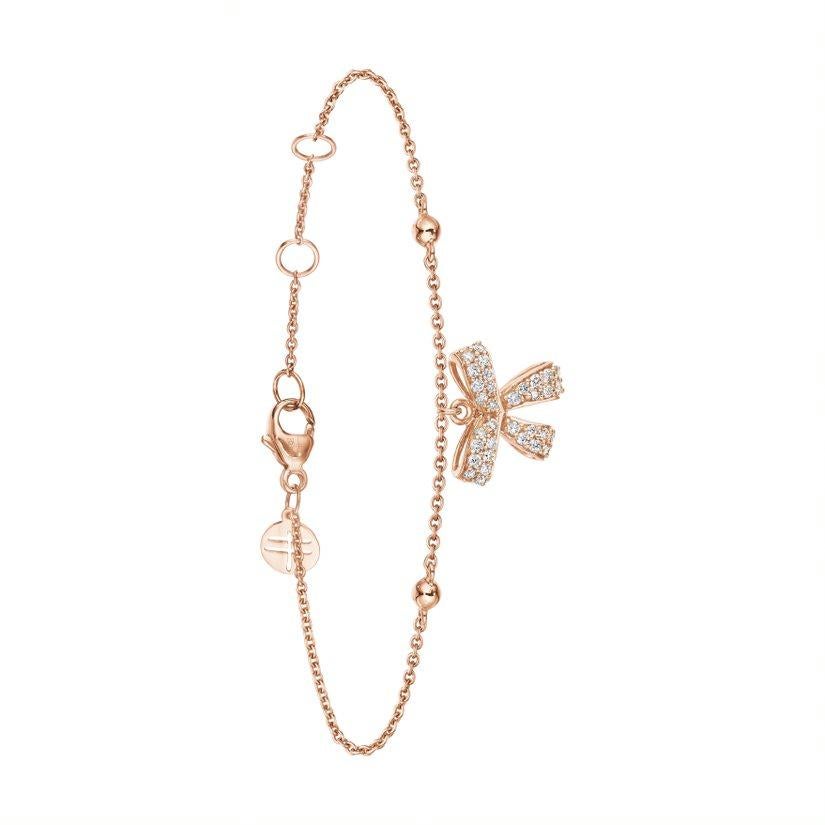 18 Karat Romance Roségold Armband/Armband mit Vs Gh Diamanten im Zustand „Neu“ im Angebot in New York, NY
