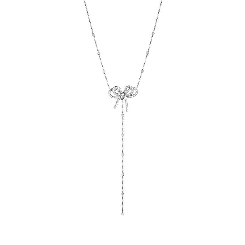 18 Karat Romance White Gold Necklace With Vs-Gh Diamonds