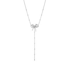 18 Karat Romance White Gold Necklace With Vs-Gh Diamonds