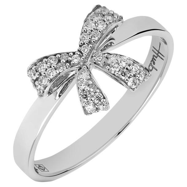 For Sale:  18 Karat Romance White Gold Ring with Vs-Gh Diamonds