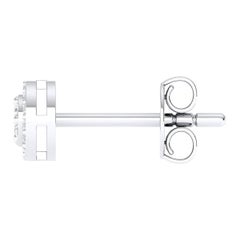 Orecchini da cocktail in oro rosa 18 carati con rubino da 0,19 carati