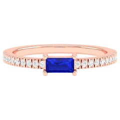 18 Karat Rose Gold 0.4 Carat Sapphire Infinity Band Ring