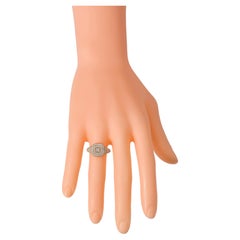 18 Karat Rose Gold 1.21 Carat Diamond Cluster Engagement Ring
