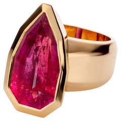 18 Karat Roségold 14,61 Karat Pezzottait Cocktail-Ring von Jochen Leën