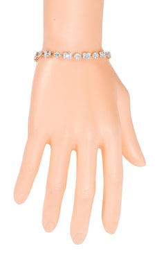 18 Karat Rose Gold 4.63 Carat Diamond "Illusion-Setting" Tennis Bracelet