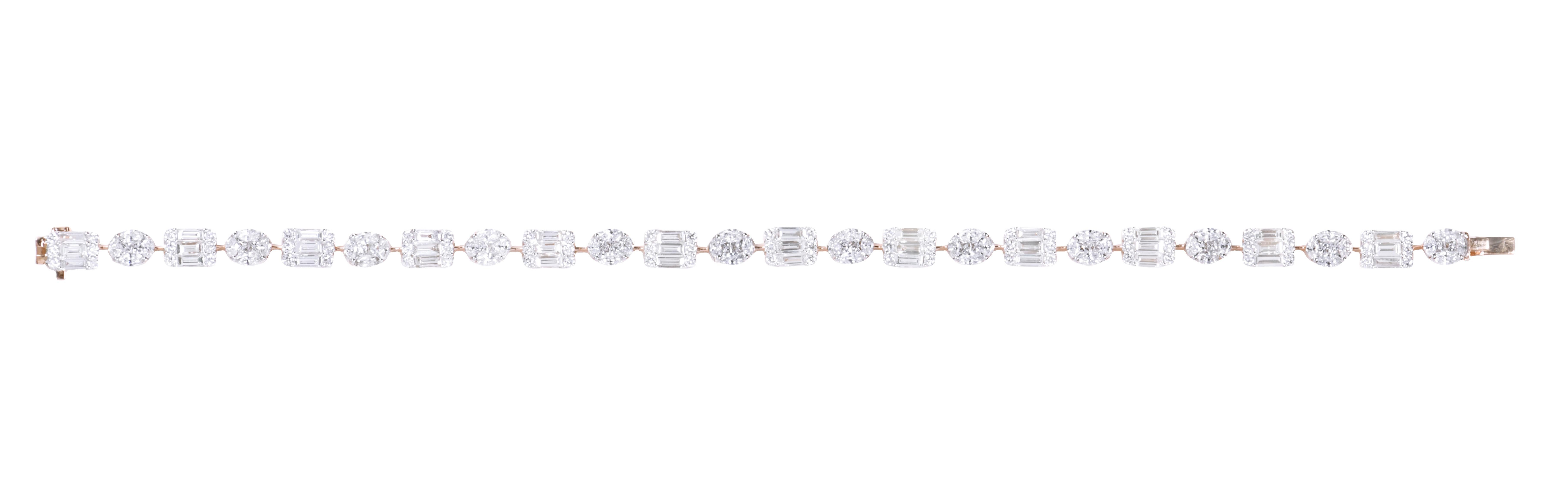 diamond baguette tennis bracelet