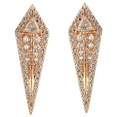 Alessa Arrow Studs Earrings 18 Karat Rose Gold Amara Collection