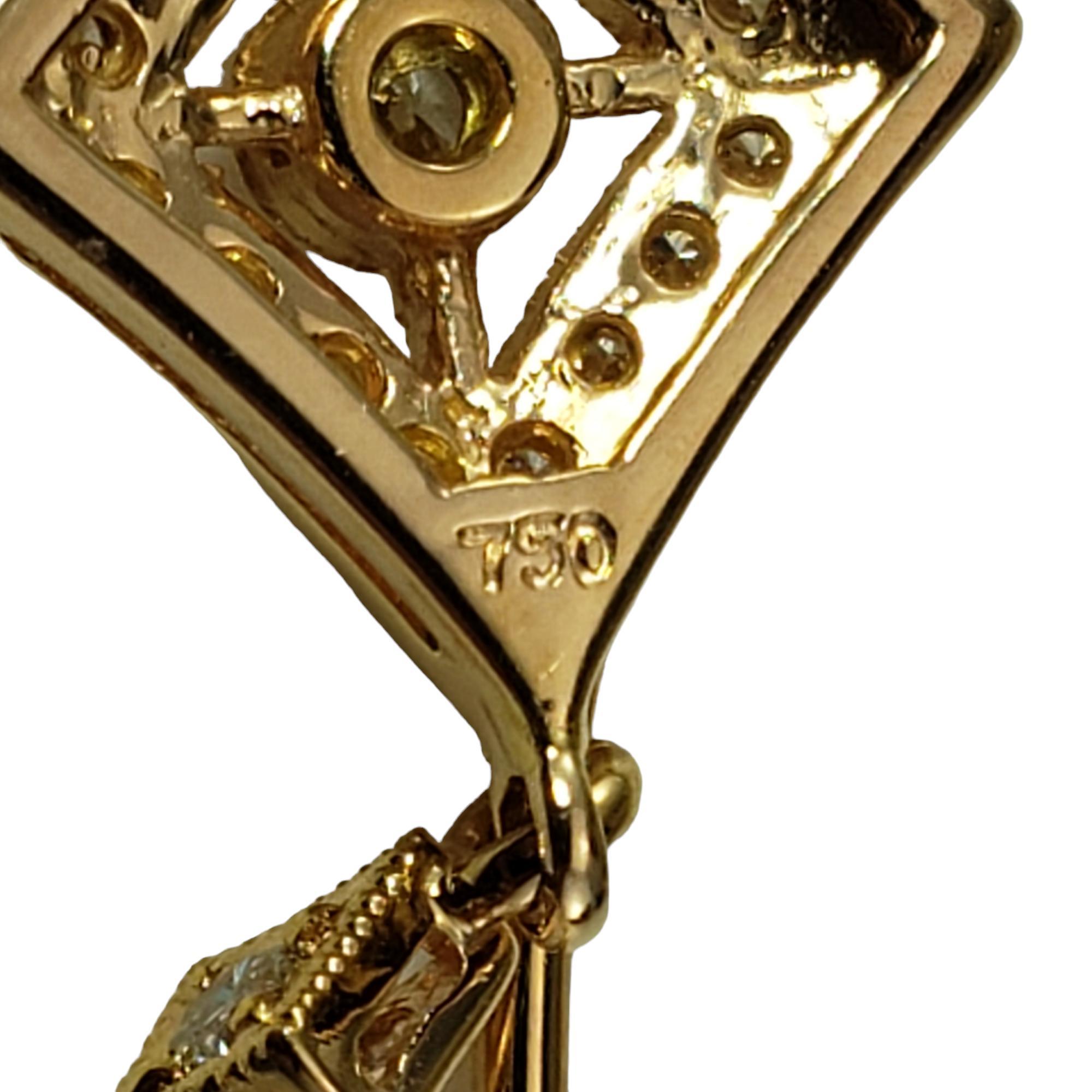 Donna Orecchini pendenti in oro rosa 18 carati e diamanti #17451 in vendita