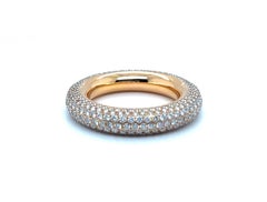 18 Karat Rose Gold and Diamond Eternity Band Ring