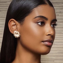 18 Karat Rose Gold and Diamonds Mini Earrings