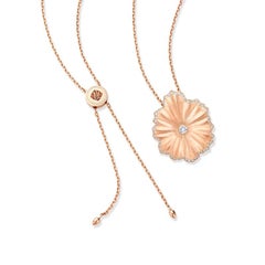 18 Karat Rose Gold and Diamonds Pendant