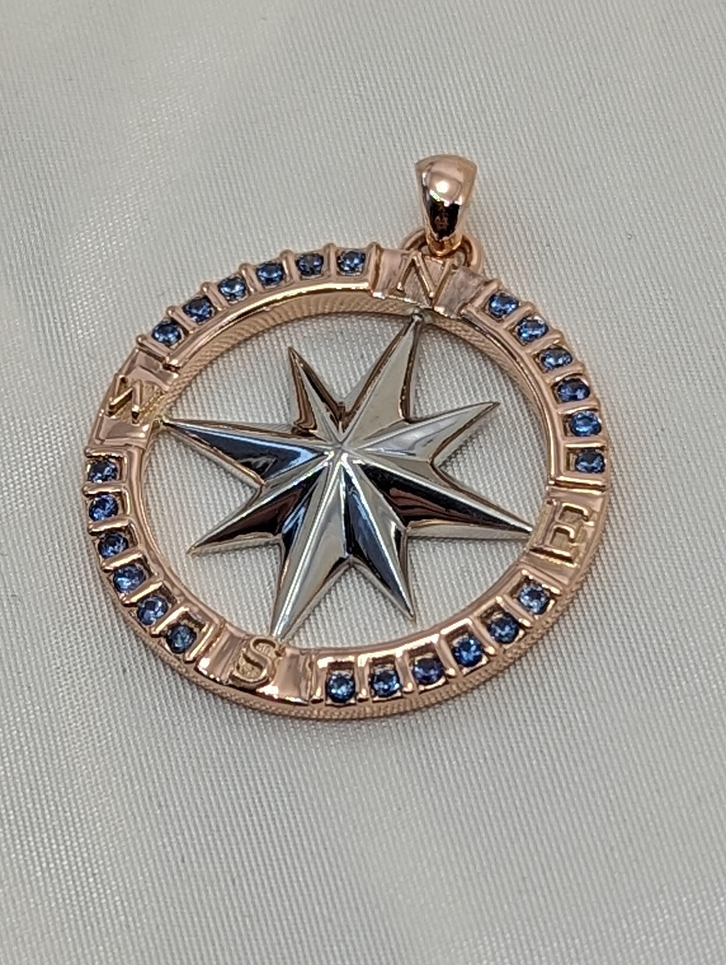 tiffany compass necklace
