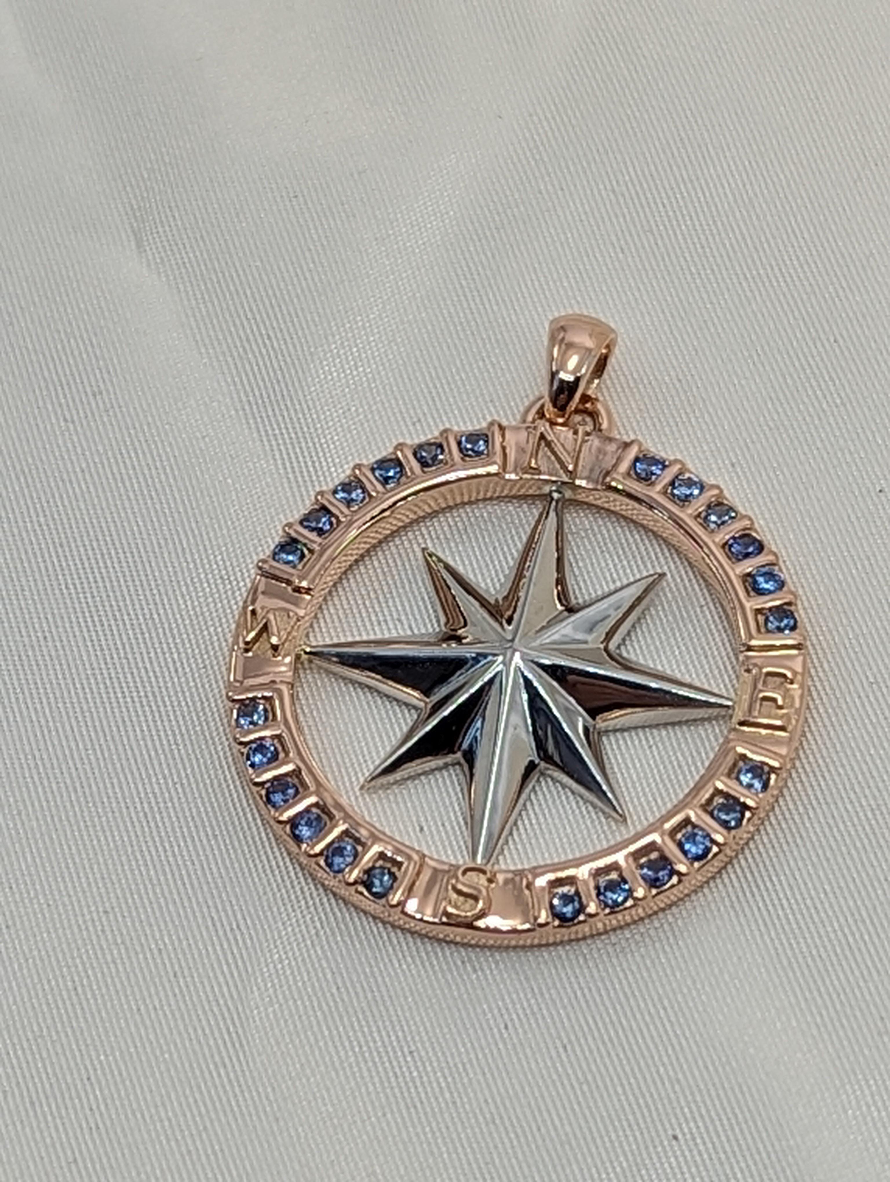 compass necklace tiffany