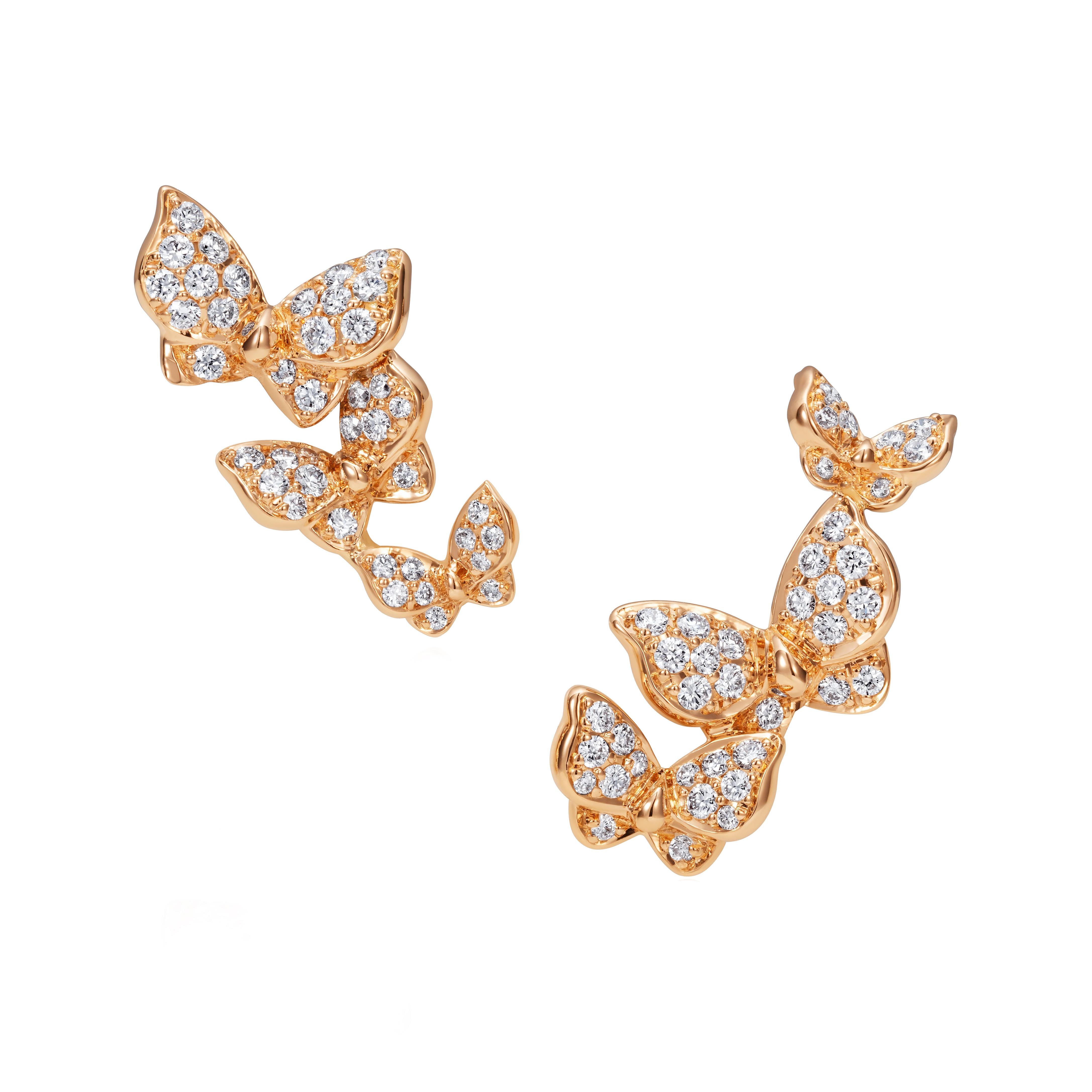 Stud Earrings crafted in 18K Rose Gold
Round Brilliant Diamonds GVS+ = 0.56 carats
Earring size = 18 x 10 mm

The video contains item ref LU638318201182 and LU638318201222
However, this listing is for item LU638318201182 only.
If you would like to