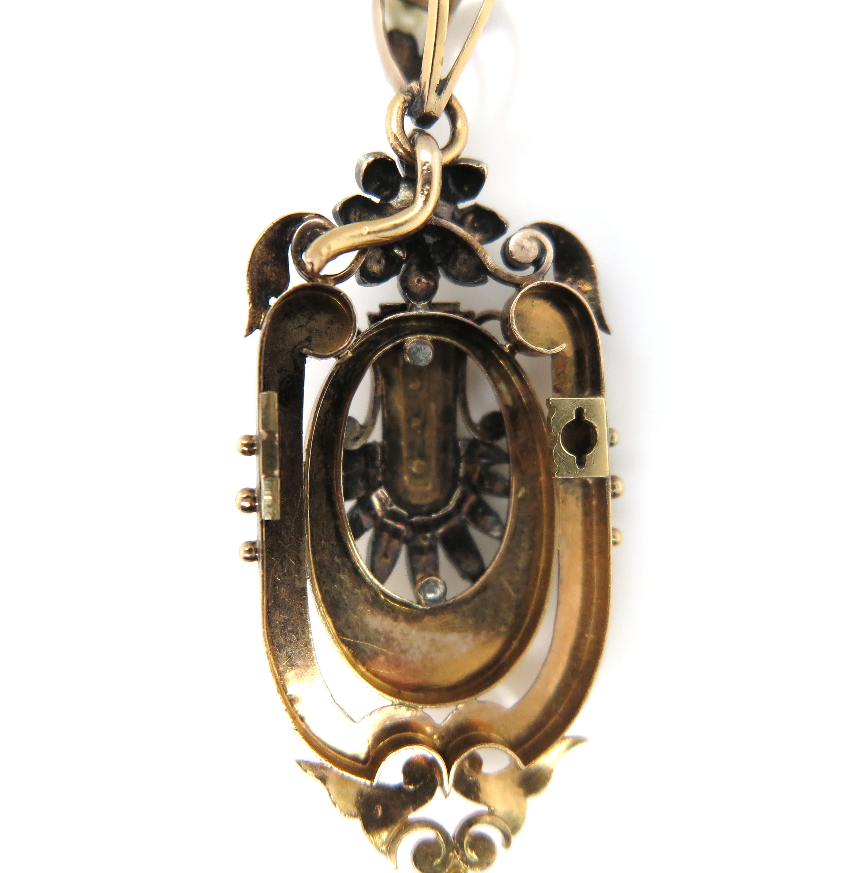 18 Karat Rose Gold Antique Seed Pearl Pendant In New Condition For Sale In Melbourne, AU