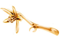 Featured in Vogue Rose Gold Artist Contemporary Sculptural Brooch
