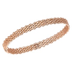 Bracelet jonc en or rose 18 carats