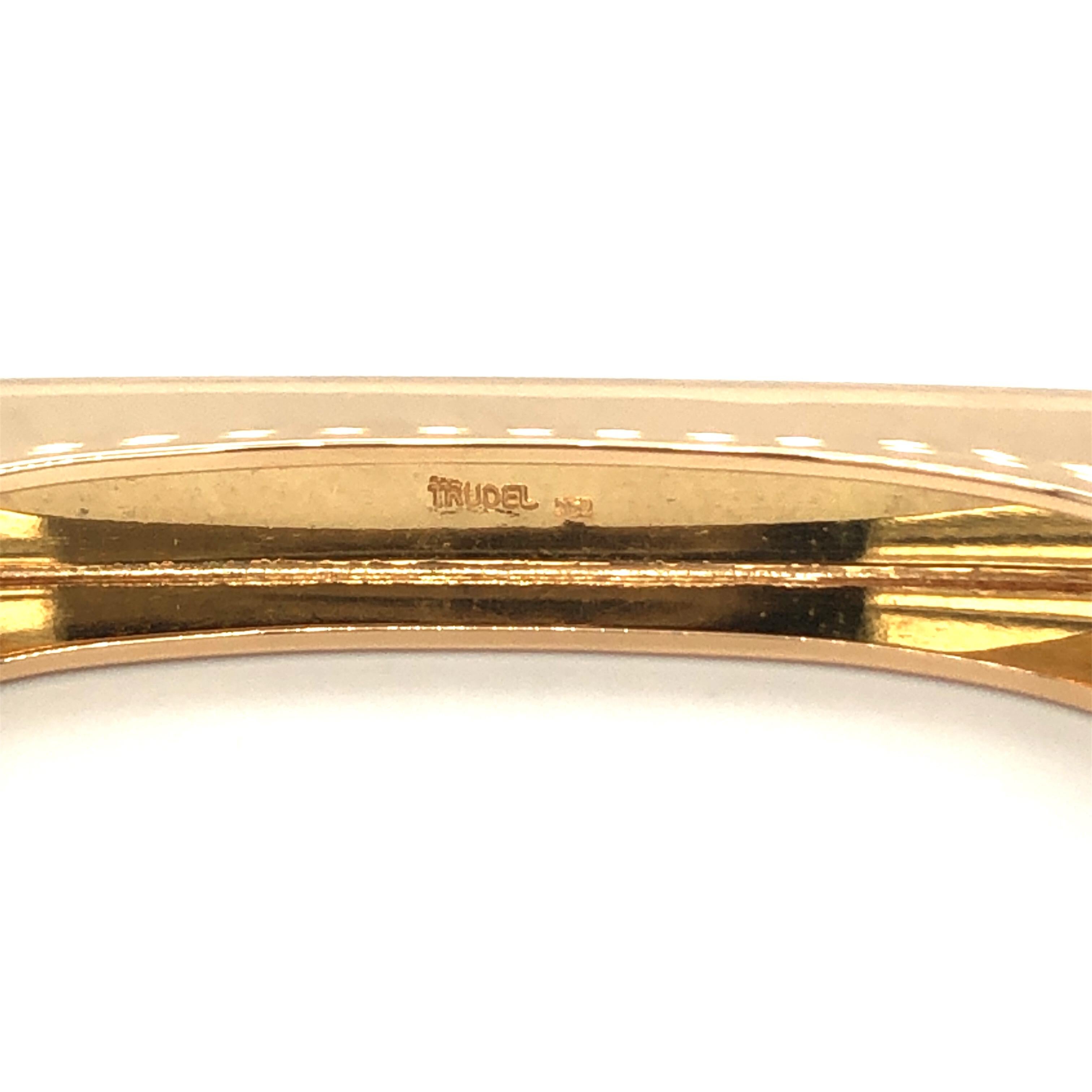 18 Karat Rose Gold Bangle by Trudel In Excellent Condition In Zurich, CH