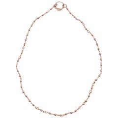 18 Karat Rose Gold Beads Necklaces