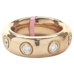 18 Karat Roségold Eternity-Ring mit Diamanten in Lünettenfassung