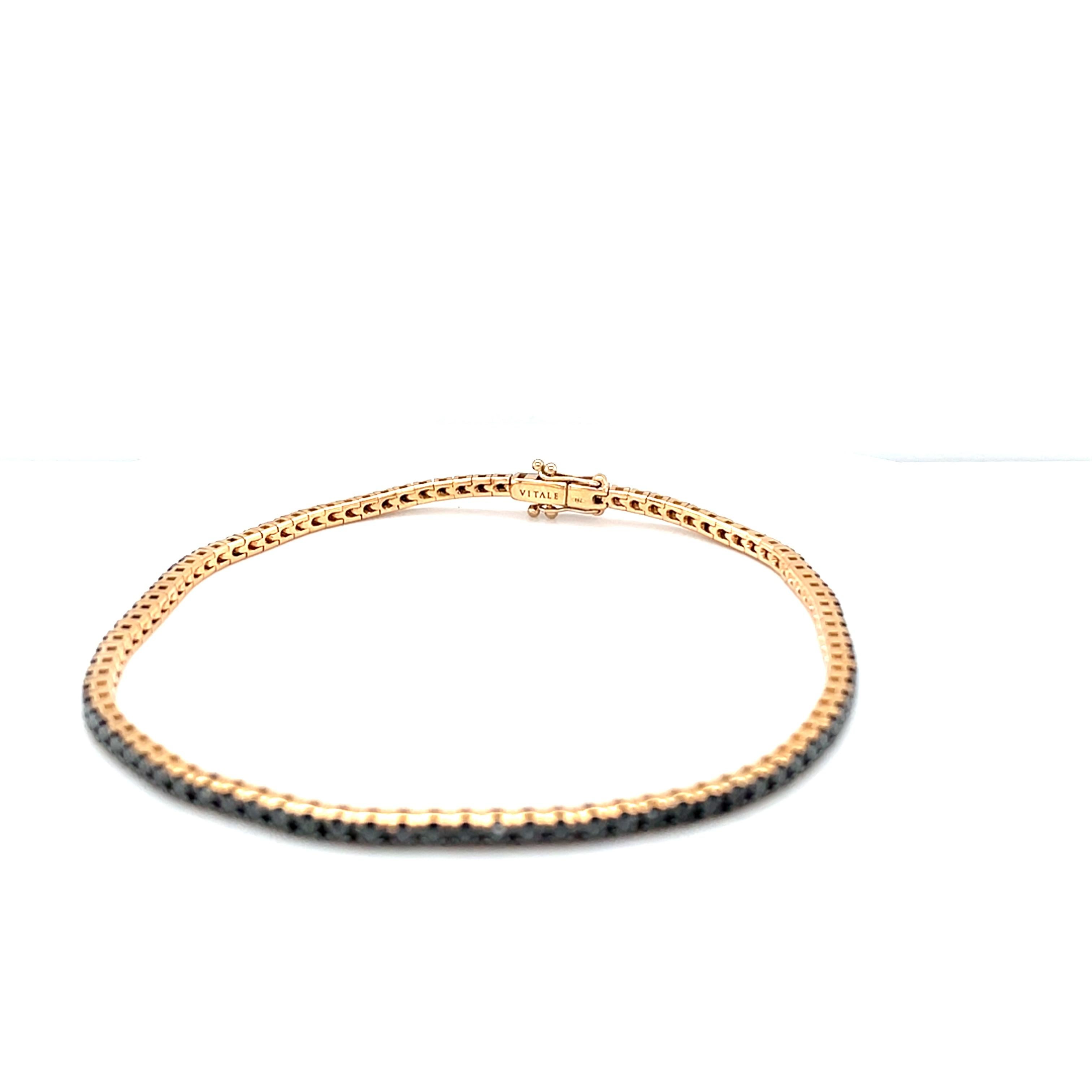 rose gold diamond tennis bracelet