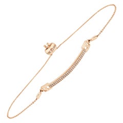 18 Karat Rose Gold Bolo Diamond Bracelet '1/2 Carat'