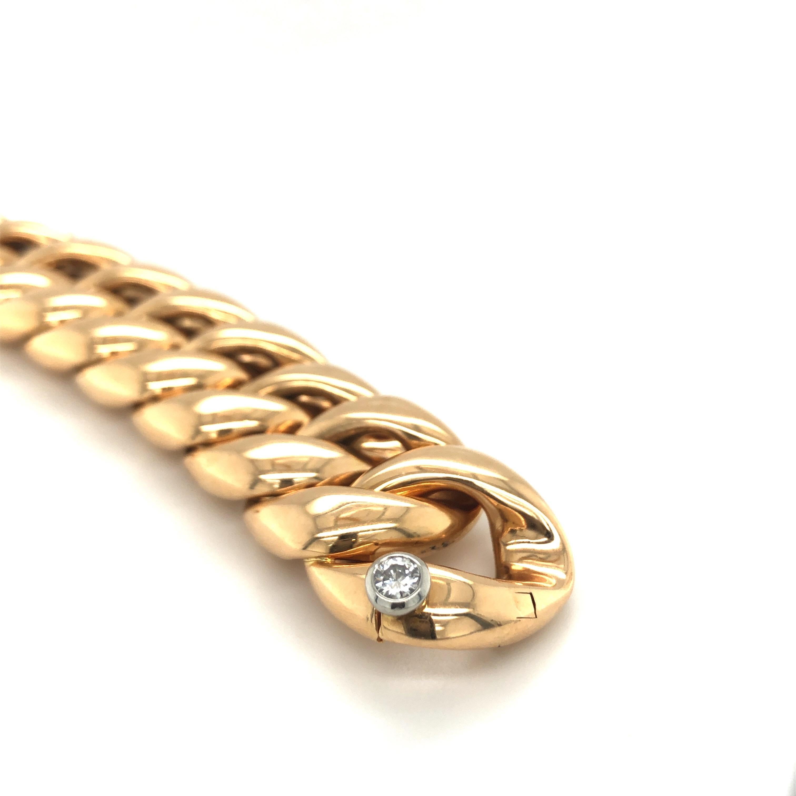 Contemporary 18 Karat Rose Gold Bracelet by Isabelle Fa