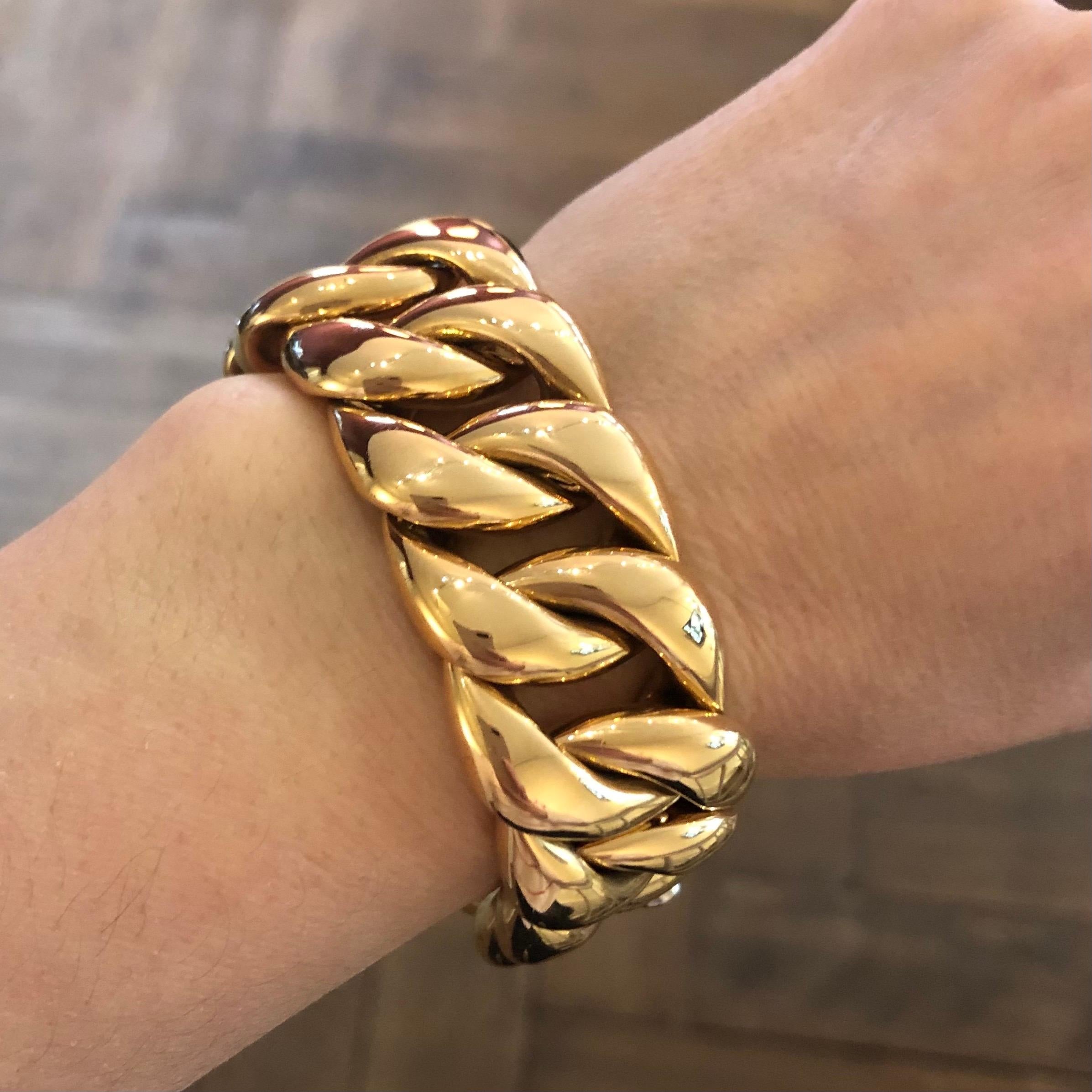 18 Karat Rose Gold Bracelet by Isabelle Fa In Excellent Condition In Zurich, CH