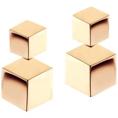 Paolo Costagli 18 Karat Rose Gold Brillante Drop Earrings