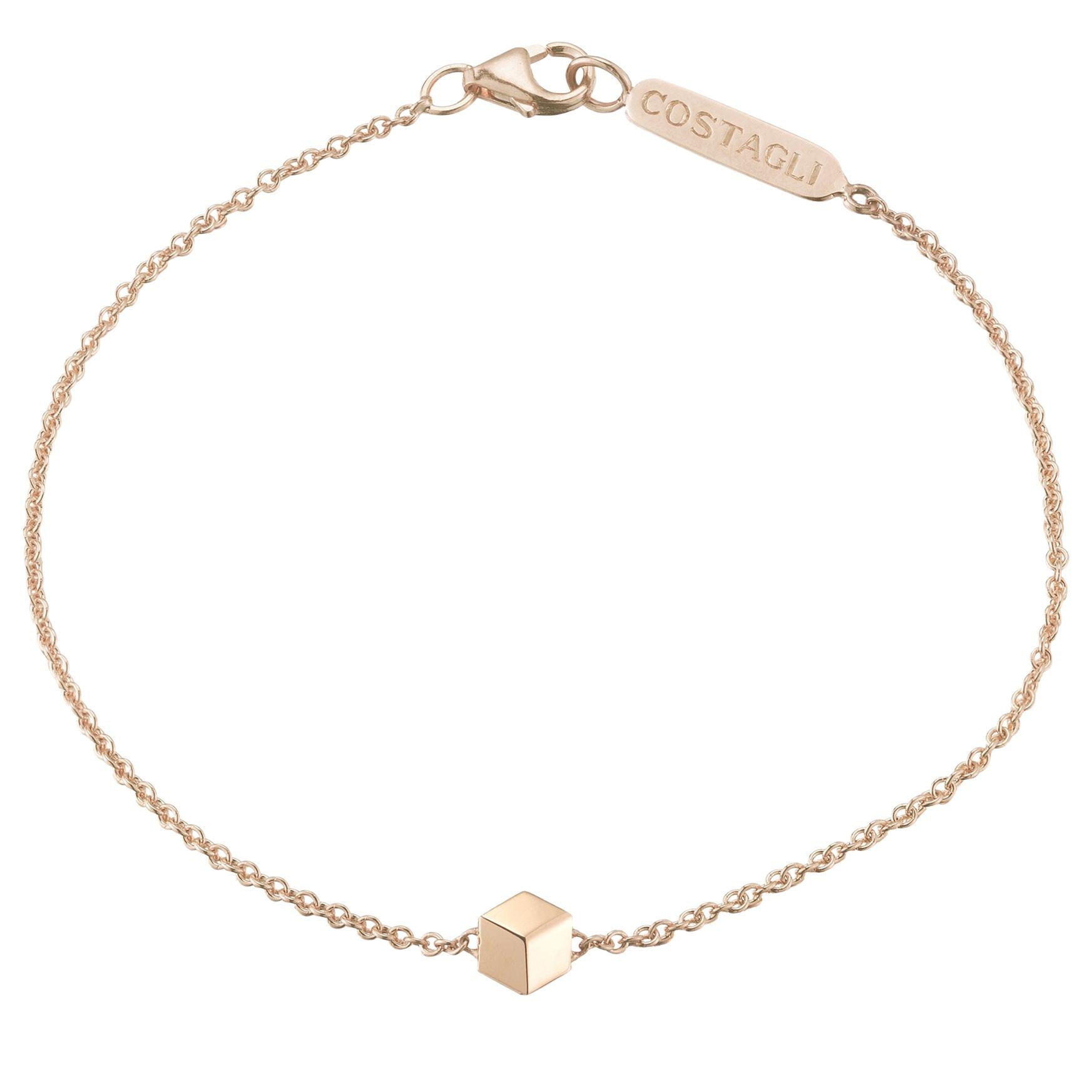 Paolo Costagli 18 Karat Rose Gold Brillante Natalie Bracelet For Sale