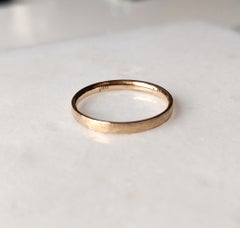 Eighteen Karat Rose Gold Brocade Texture Contemporary Wedding Ring