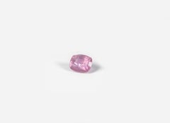 Eighteen Karat Rose Gold Brooch with AIG Certified Padparadscha Pink Sapphire